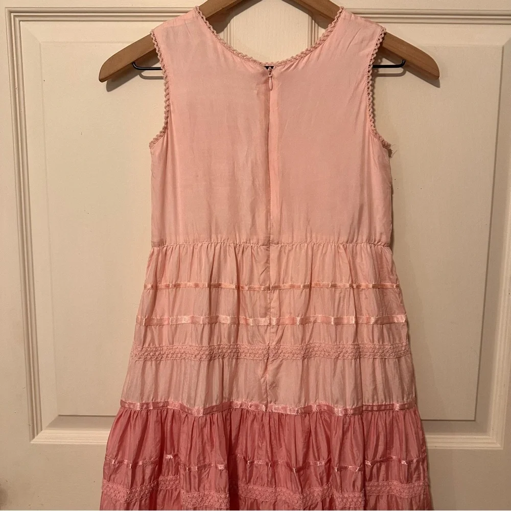 Monsoon | Dress |  Embroidered Flouncy Dress in Pink | Boho | Forest Fairy
